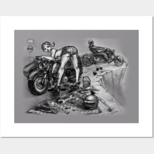 motorbike Posters and Art